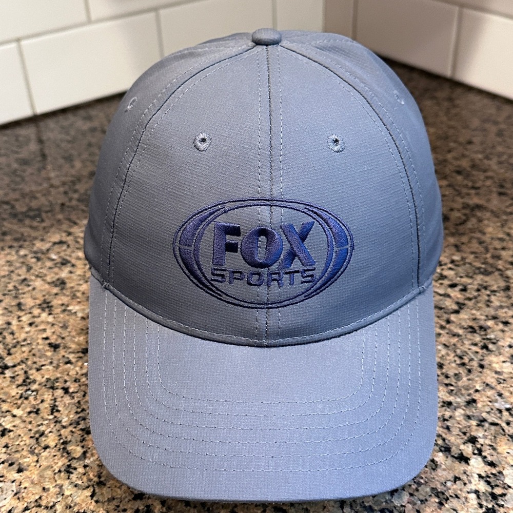 Fox Sports Quake City Caps Adjustable Strap back Hat Gray Polyester